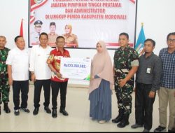 Gubernur Sulteng Serahkan Santunan, Korban Kecelakaan Kerja PT ITSS