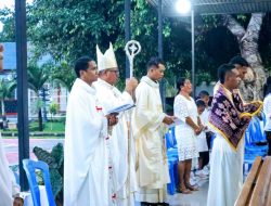 Uskup Maumere Pimpin Misa Perayaan Kamis Putih di Rutan Kelas II B Maumere