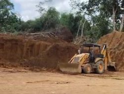 Proyek Peningkatan Jalan Sandai-Tanjung Medan Diduga Gunakan Material Tanah Tidak Kantongi Izin Resmi