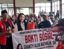 Peduli Korban Tanah Bergerak, Shanty Alda Nathalia Salurkan Sembako dan Dana Rp50 Juta untuk Mushola di Sirampog