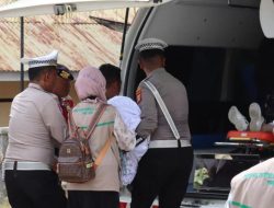Polres Pidie Jaya Kawal Kepulangan 164 Jamaah Haji 