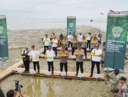 Kapolri dan Menteri LHK Tanam Mangrove di Mempawah, Dukung Pemulihan Ekosistem Pesisir