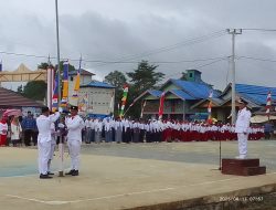 Upacara HUT RI ke-80 di Desa Mampuak-1 Berlangsung Khidmat