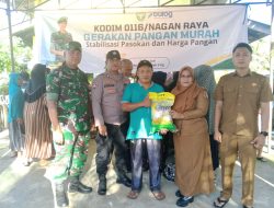 Koramil 05/Darul Makmur Dukung Gerakan Pangan Murah Serentak se-Indonesia