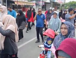 Antusiasme Membara, Warga Meunasah Blang Bireuen  Ikut  Jalan Santai HUT RI Ke 80