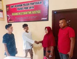 Restoratif Justice ala Adat Gampong, Polsek Pante Raja Tuntaskan Kasus Pencurian