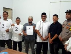 Tiga Balon Keuchik Geudong – Geudong Ikuti Tahapan Pencabutan Nomor Urut