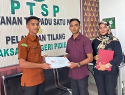 Sat Reskrim Polres Pidie Jaya Serahkan Berkas Perkara Kekerasan Anak ke Kejaksaan Negeri