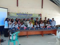 Pemdes dan BPD Serta Masyarakat Pandran Permai Sepakati Hasil Musdes Perubahan