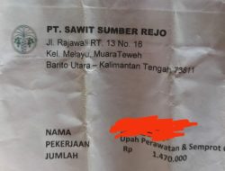 Gaji Karyawan PT. Sawit Sumber Rejo Masih Dibawah UMK
