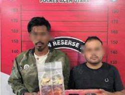 Polisi Aceh Utara Gagalkan Peredaran 1 Kg Sabu, Bekuk Dua Pelaku
