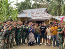 TNI dan Masyarakat Karya Bakti di Peusangan Selatan
