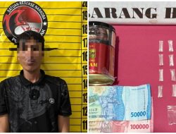 Pemuda Lajang Diduga Pengedar Shabu di Darit di Bekuk Sat Resnarkoba Polres Landak