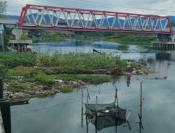 Sungai Toba Asahan dipenuhi sedimen, warga jadikan kebun sayur
