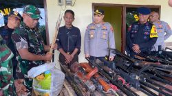 Paska Konflik Warga Bele, Sukarela Serahkan Senpira Kepihak Polres Flores Timur