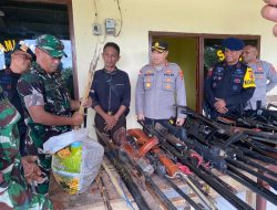 Paska Konflik Warga Bele, Sukarela Serahkan Senpira Kepihak Polres Flores Timur