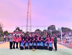 Persit Kodim 0116/Nara, Menangkan Turnamen Voli Putri HUT Bhayangkara ke-80 Polres Nagan Raya