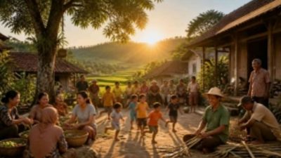 Kehidupan desa, stereotip hidup tanpa tekanan dan cara mereka bahagia